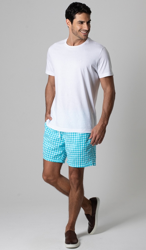 SHORTS CURTO XADREZ