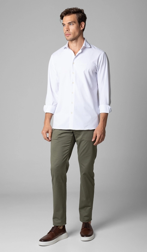 Calça Sarja Bolso Faca com Stretch Express