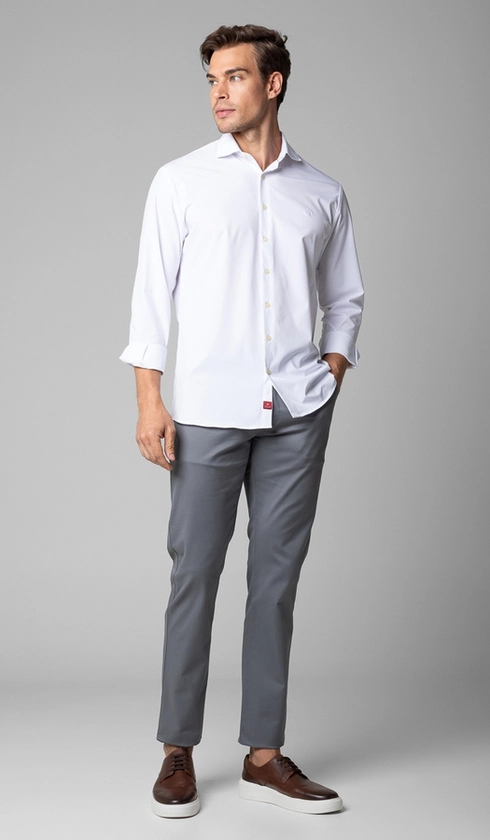 Calça Sarja Bolso Faca com Stretch Express