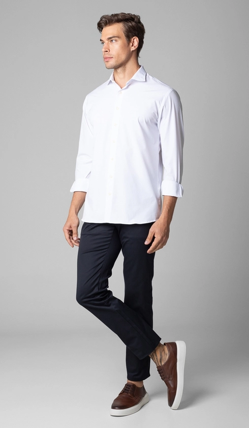 Calça Sarja Bolso Faca com Stretch Express