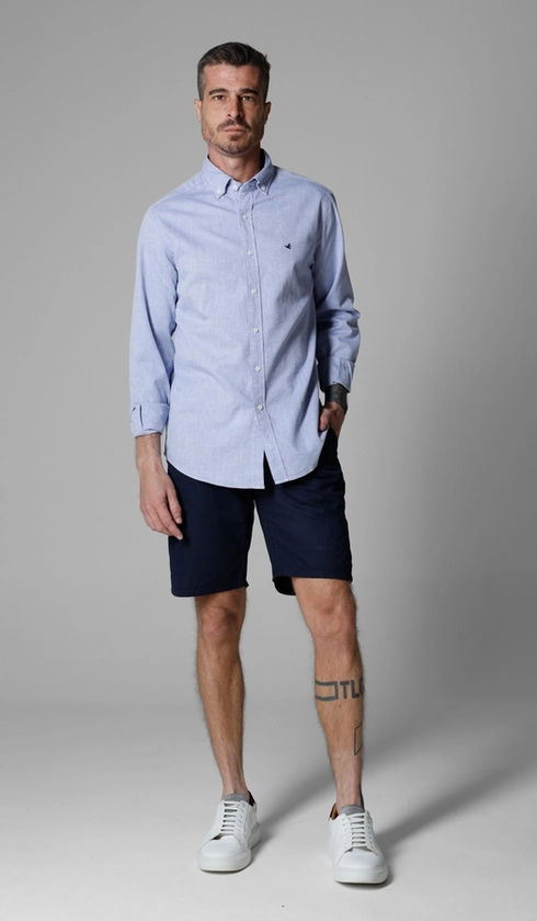 Camisa Manga Longa Oxford Button Down