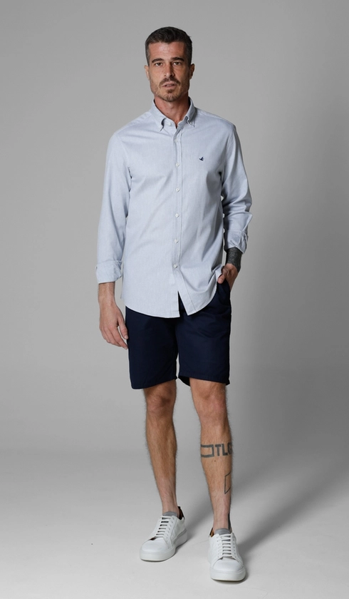 Camisa Manga Longa Oxford Button Down