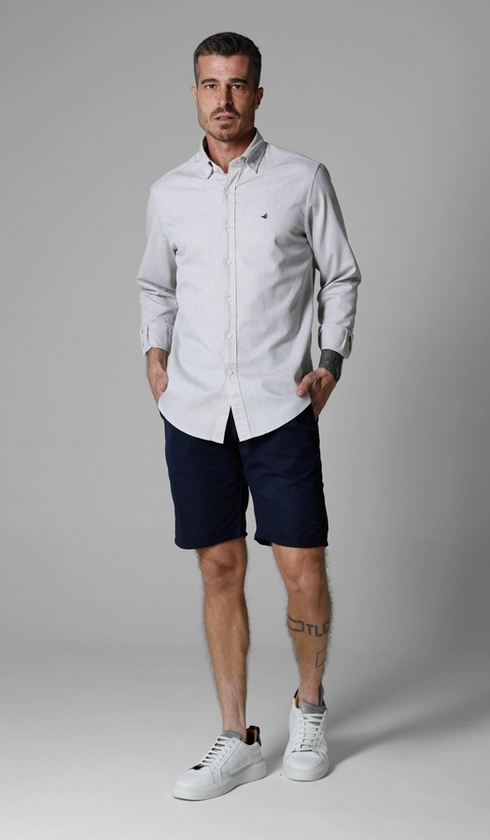 Camisa Manga Longa Oxford Button Down