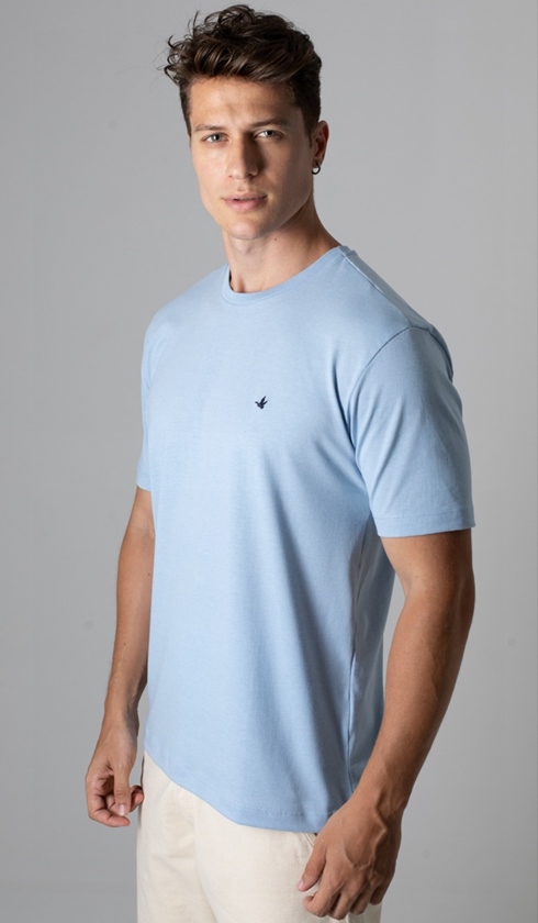 Men's Plain Navy Blue T-shirt Regular fit - THE JUNTO.IN
