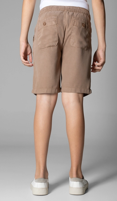 Bermuda Tencel Bolso Frontal