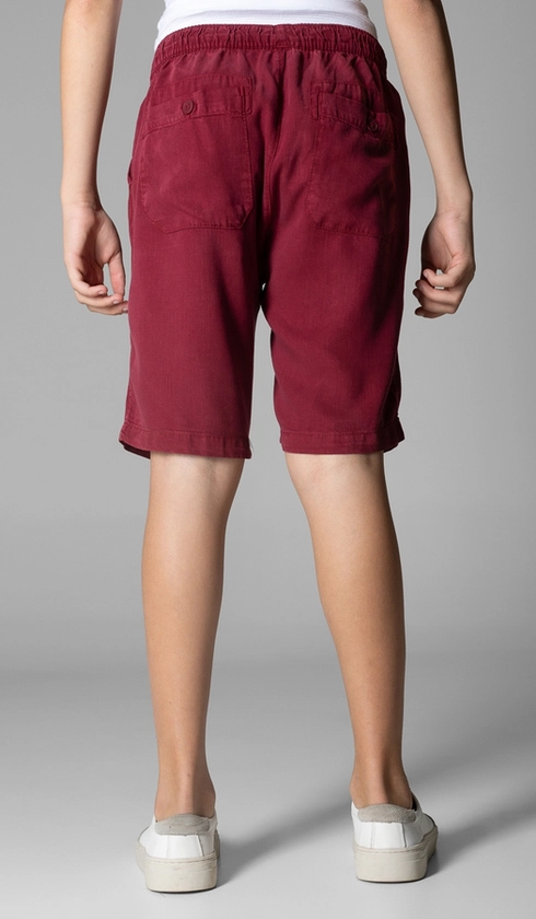 Bermuda Tencel Bolso Frontal