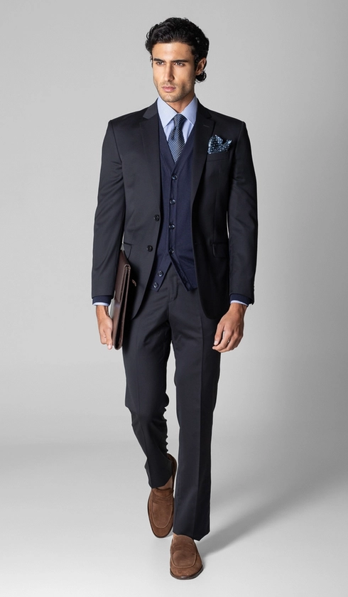 Terno Marzotto Slim Liso