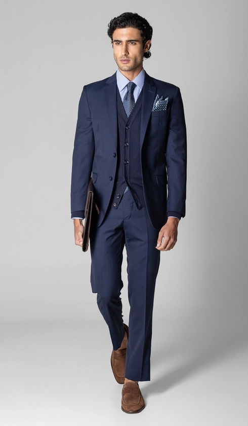 Terno Marzotto Slim Liso