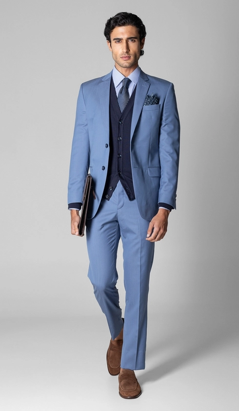 Terno Marzotto Slim Liso
