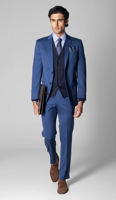 Terno Marzotto Slim Liso