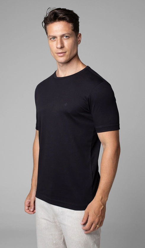 T-Shirt Manga Curta Gola Careca Lisa