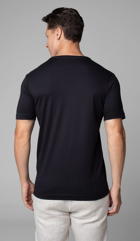 T-Shirt Manga Curta Gola Careca Lisa