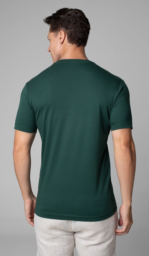 T-Shirt Manga Curta Gola Careca Lisa