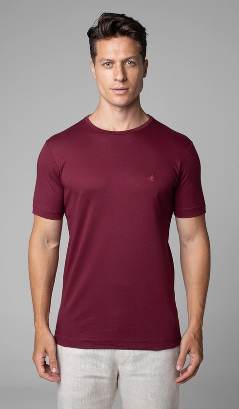 T-Shirt Manga Curta Gola Careca Lisa