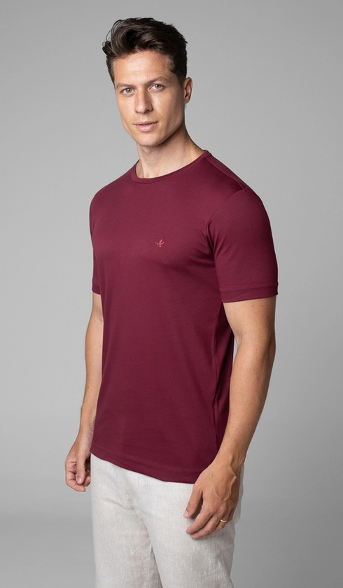 T-Shirt Manga Curta Gola Careca Lisa