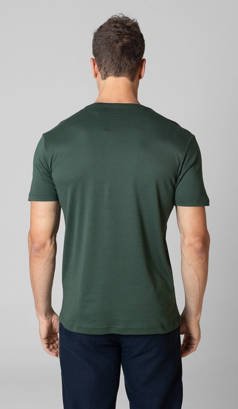 T-Shirt Manga Curta Gola Careca Lisa Superior Cotton