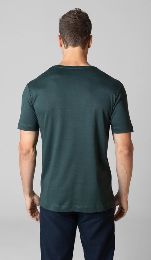 T-Shirt Manga Curta Gola Careca Lisa Superior Cotton