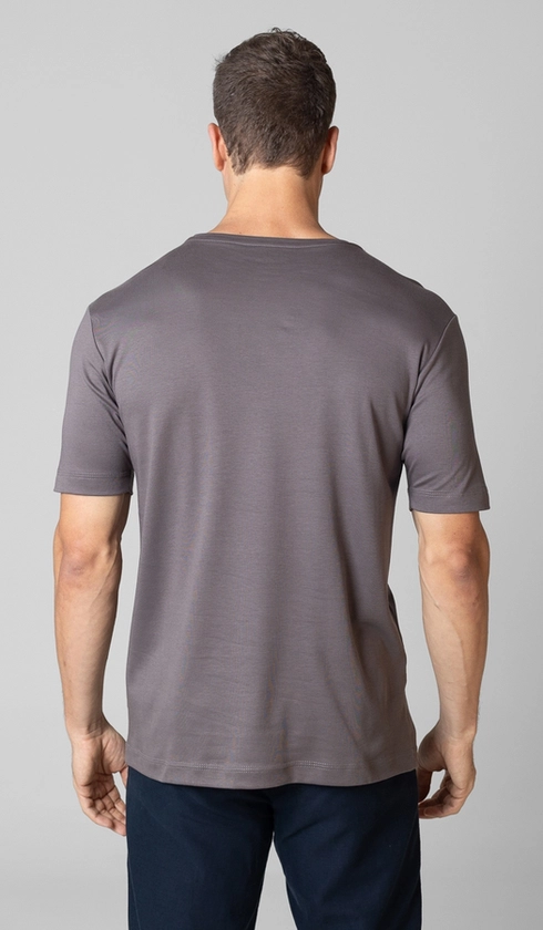 T-Shirt Manga Curta Gola Careca Lisa Superior Cotton