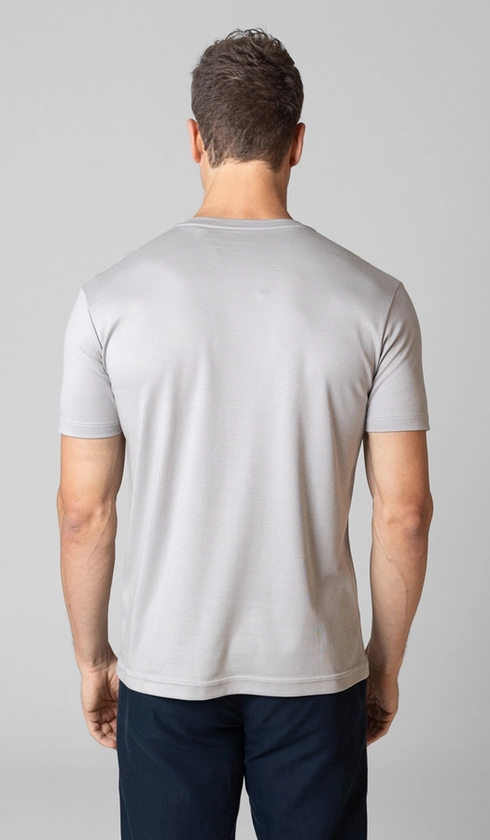 T-Shirt Manga Curta Gola Careca Lisa Superior Cotton