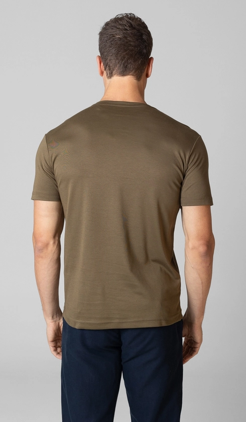 T-Shirt Manga Curta Gola Careca Lisa Superior Cotton