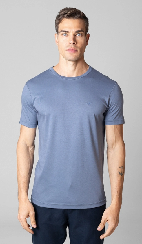 T-Shirt Manga Curta Gola Careca Lisa Superior Cotton