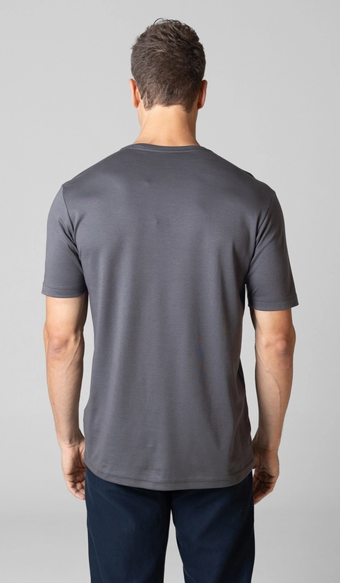 T-Shirt Manga Curta Gola Careca Lisa Superior Cotton