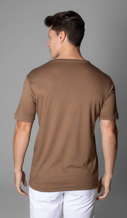 T-Shirt Manga Curta Gola Careca Lisa