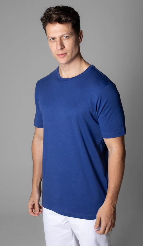 T-Shirt Manga Curta Gola Careca Lisa