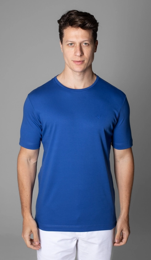 T-Shirt Manga Curta Gola Careca Lisa
