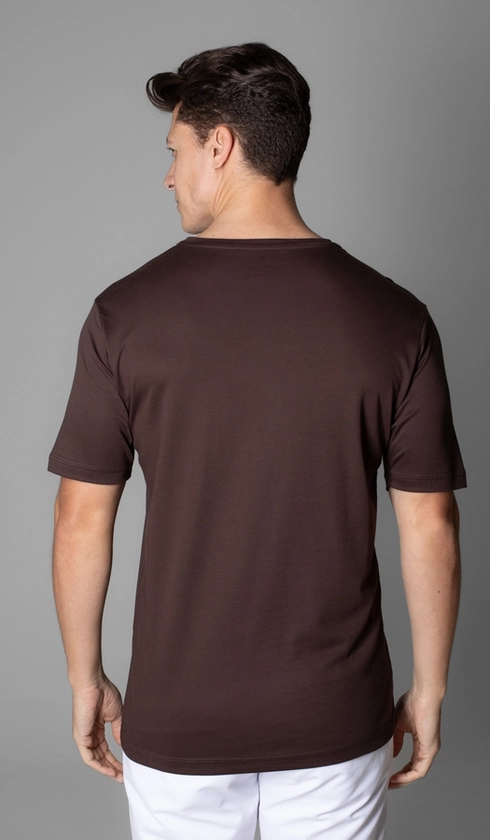 T-Shirt Manga Curta Gola Careca Lisa