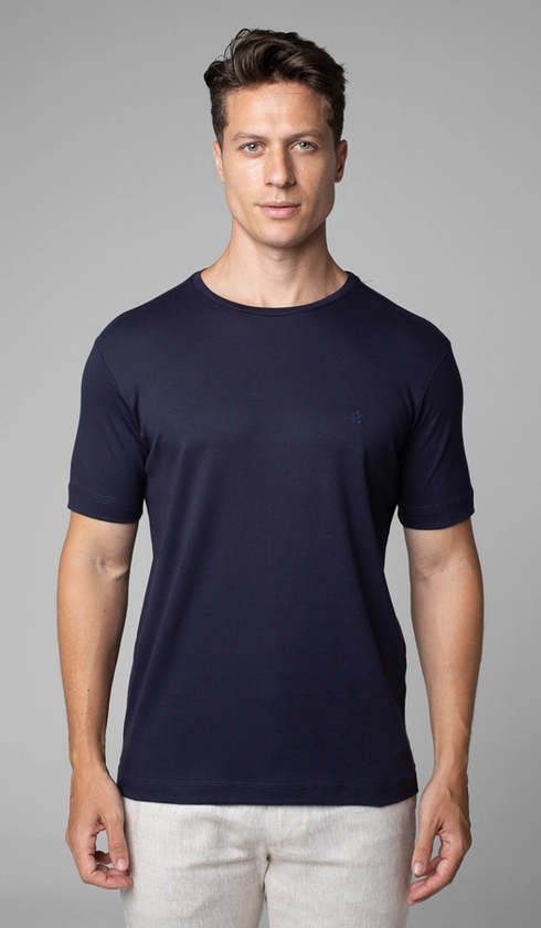 T-Shirt Manga Curta Gola Careca Lisa