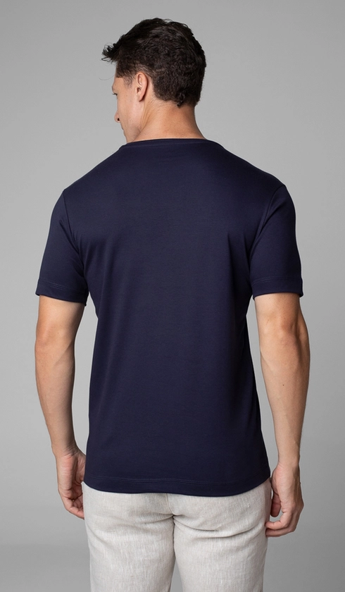 T-Shirt Manga Curta Gola Careca Lisa