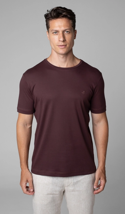 T-Shirt Manga Curta Gola Careca Lisa
