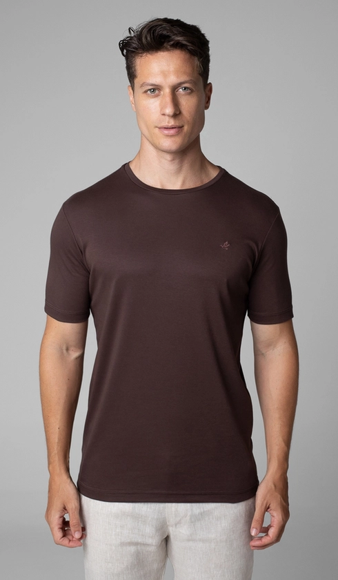 T-Shirt Manga Curta Gola Careca Lisa