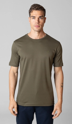 T-Shirt Manga Curta Gola Careca Lisa Superior Cotton