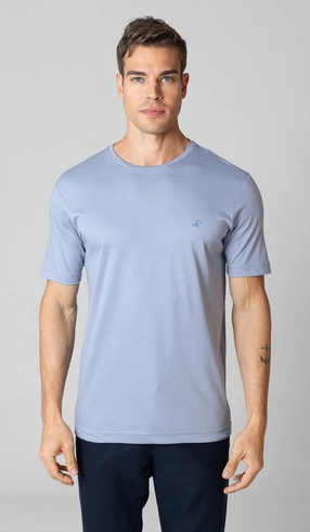 T-Shirt Manga Curta Gola Careca Lisa Superior Cotton