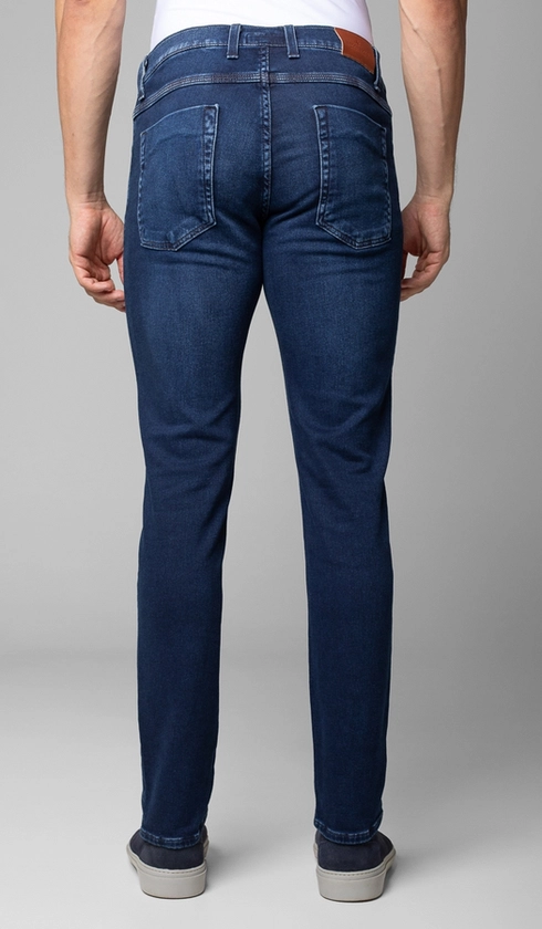 Calça Jeans Slim Moletom Gold