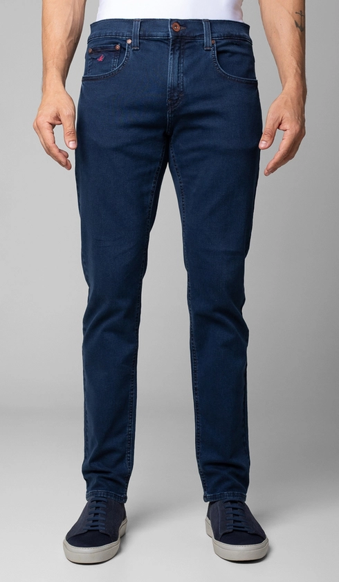 Calça Jeans Slim Moletom Gold