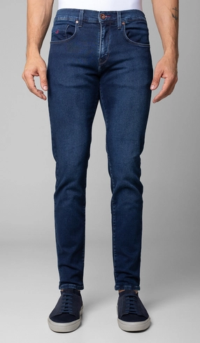 Calça Jeans Slim Moletom Gold