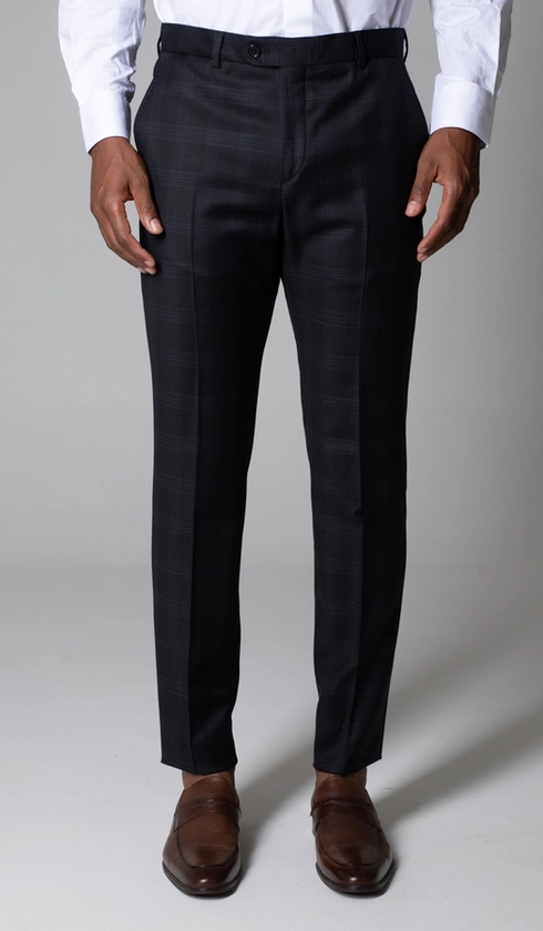 Terno Super 120 Slim Xadrez Gola de Bico