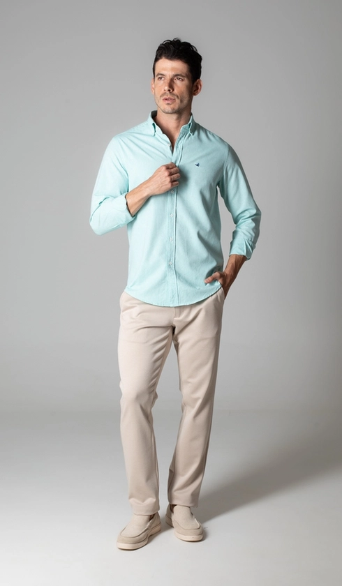 Camisa Manga Longa Oxford Button Down