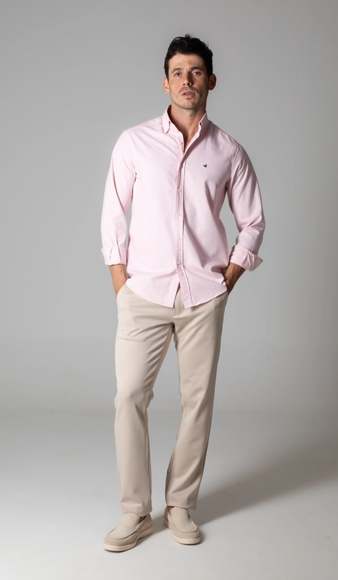 Camisa Manga Longa Oxford Button Down