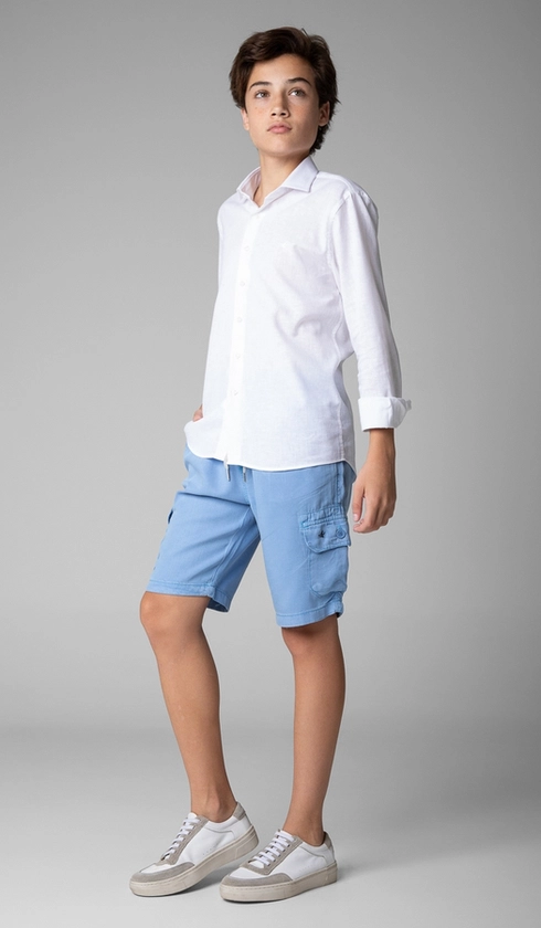 Bermuda Tencel Bolso Cargo