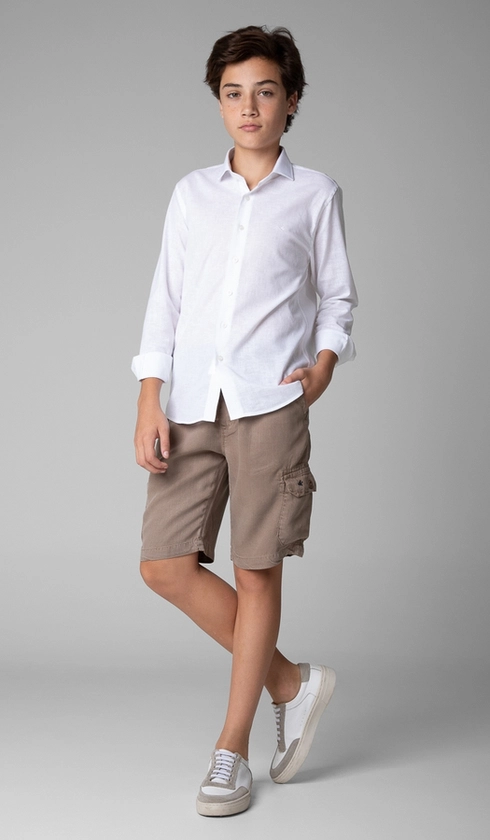 Bermuda Tencel Bolso Cargo