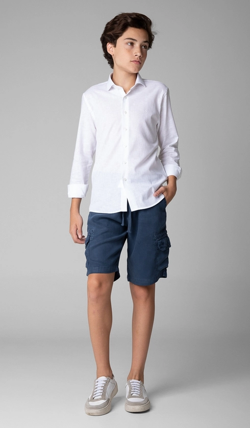 Bermuda Tencel Bolso Cargo