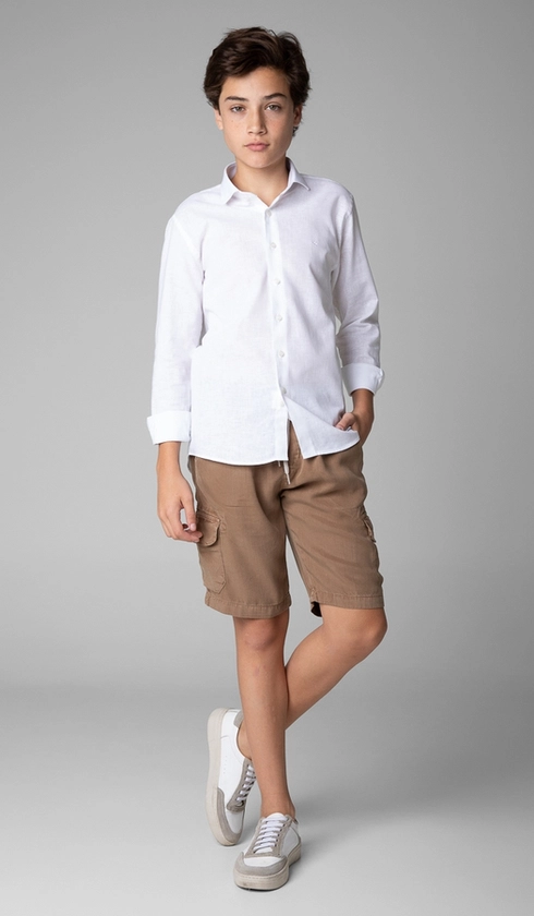 Bermuda Tencel Bolso Cargo