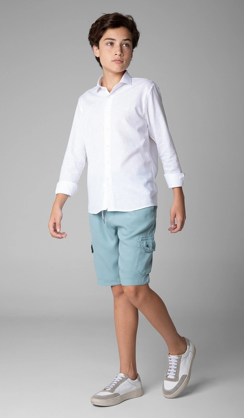 Bermuda Tencel Bolso Cargo