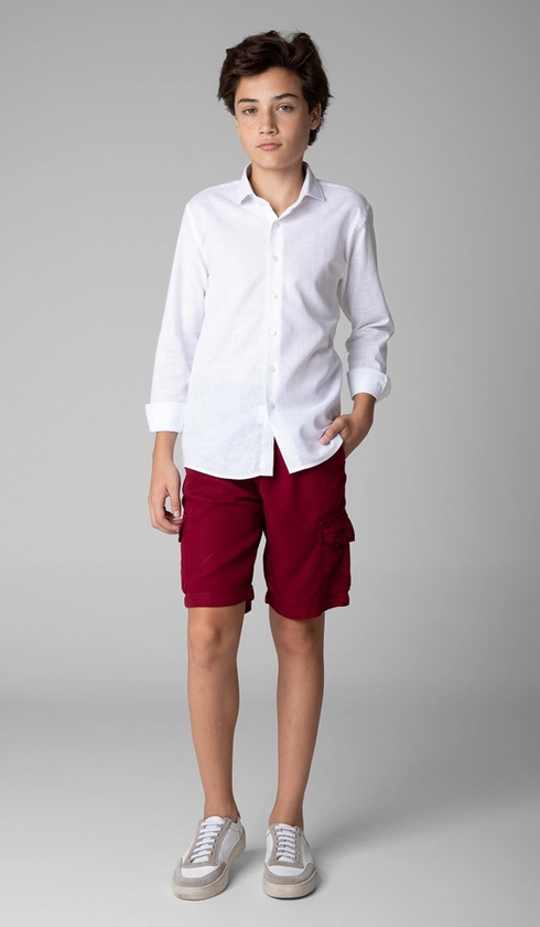 Bermuda Tencel Bolso Cargo