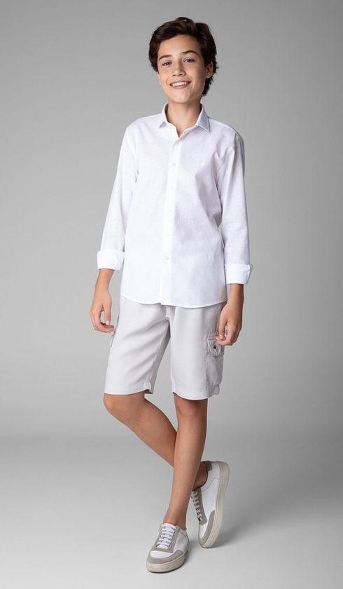 Bermuda Tencel Bolso Cargo
