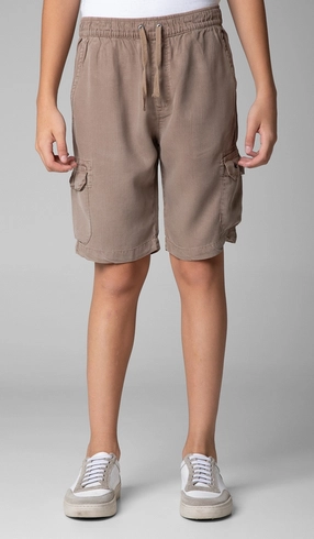Bermuda Tencel Bolso Cargo